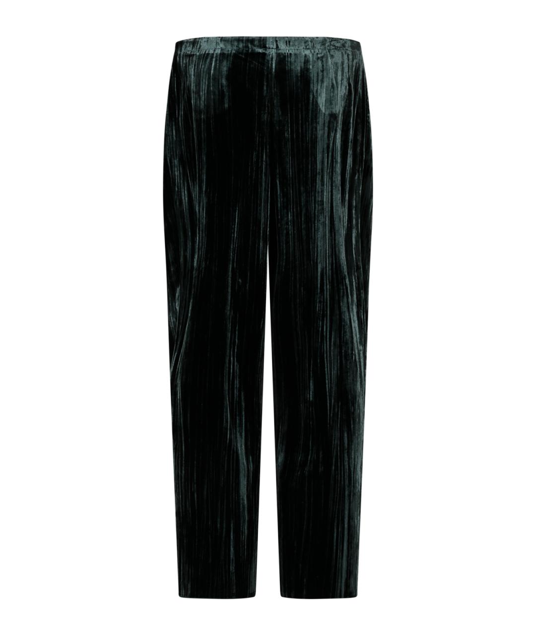 EMPORIO ARMANI Зеленые вискозные прямые брюки, фото 2