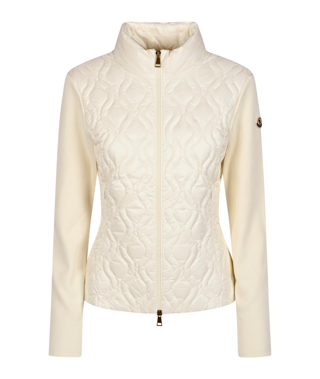 MONCLER Белый шерстяной кардиган, фото 1