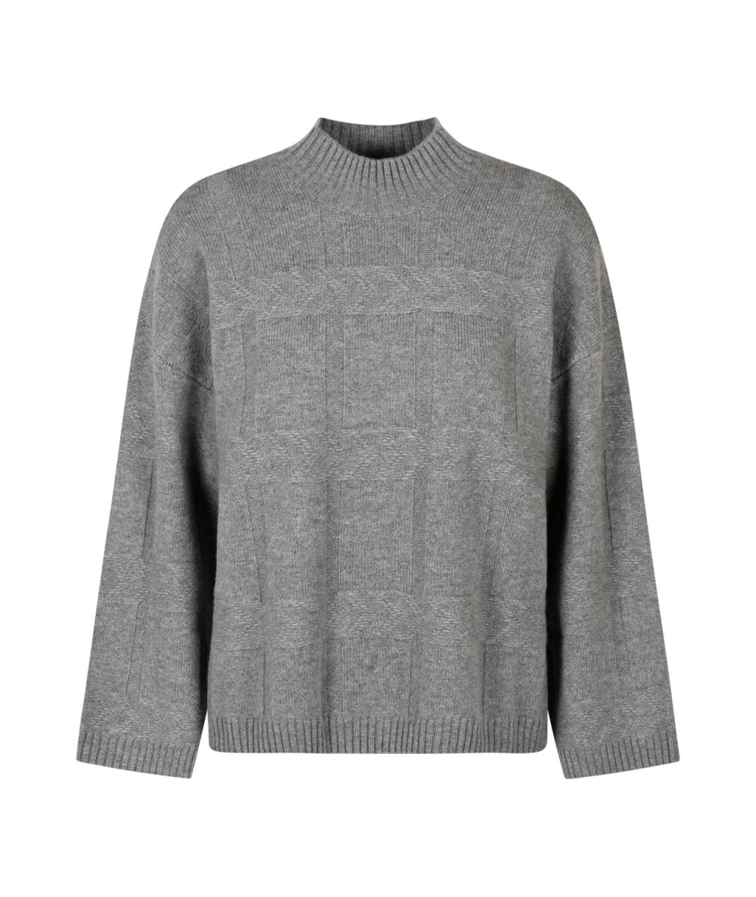 EMPORIO ARMANI Серый кашемировый джемпер / свитер, фото 1
