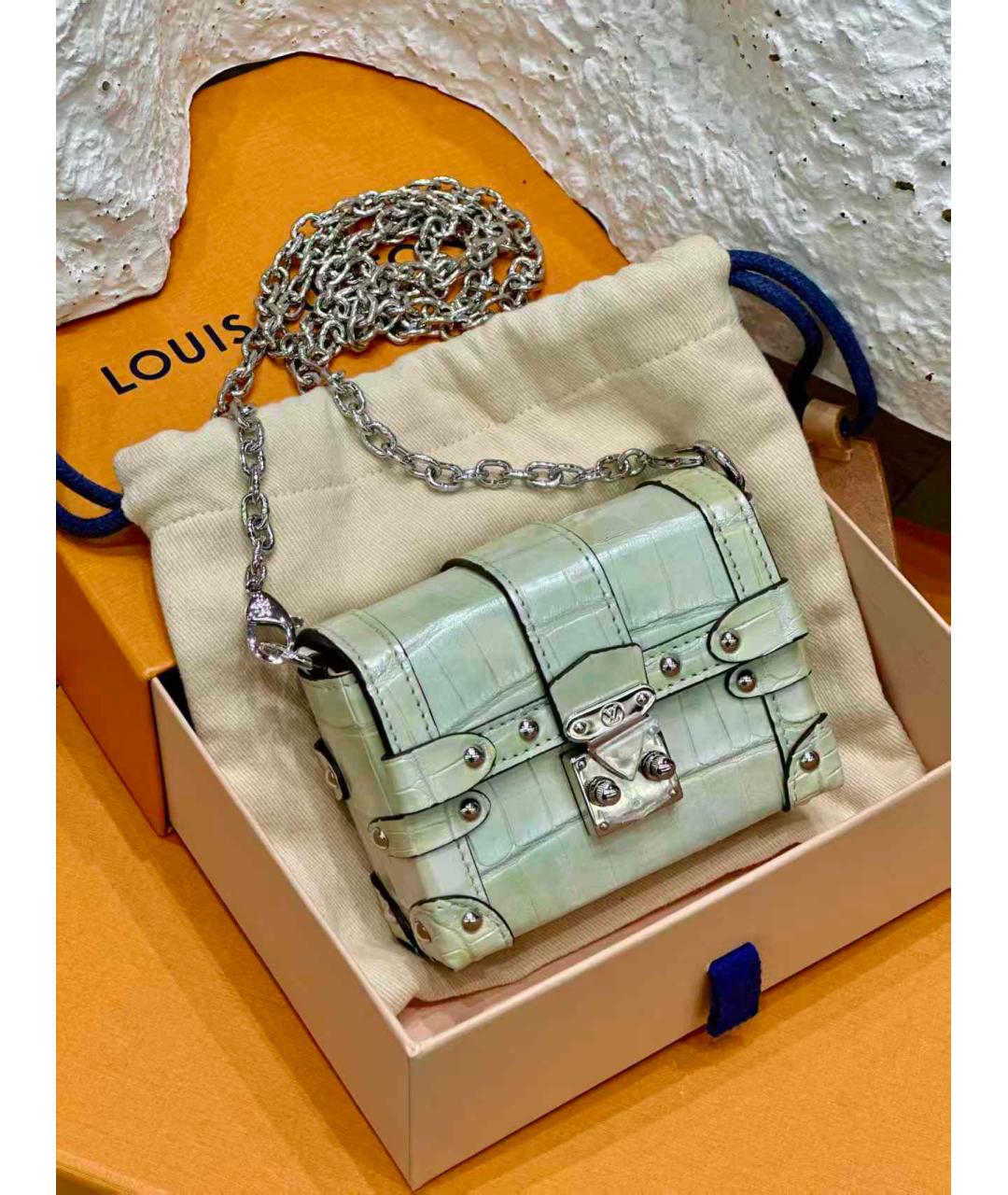 LOUIS VUITTON Зеленая сумка через плечо, фото 3