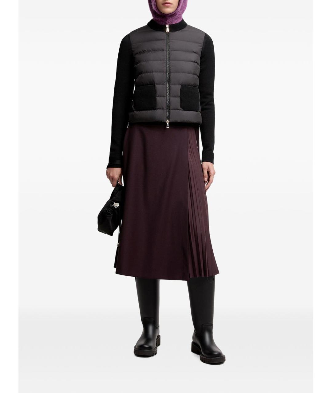 MONCLER Черный шерстяной кардиган, фото 3