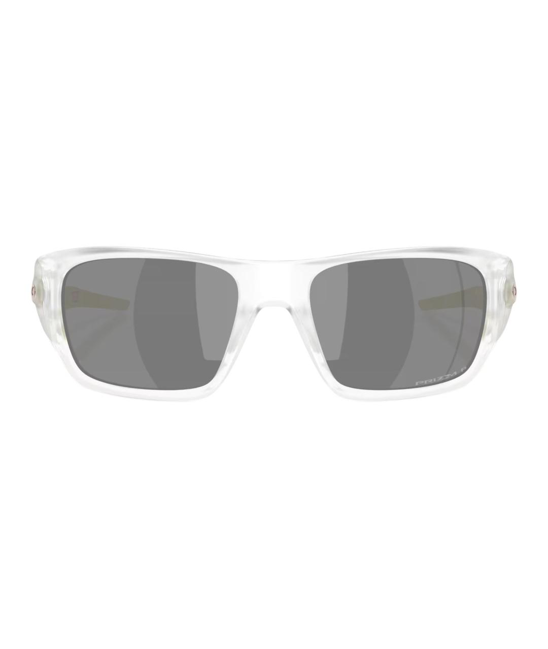 OAKLEY Белые пластиковые солнцезащитные очки, фото 3