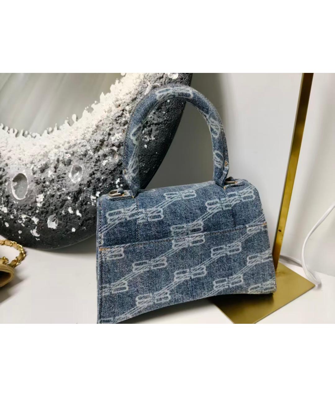 BALENCIAGA Голубая сумка через плечо, фото 3