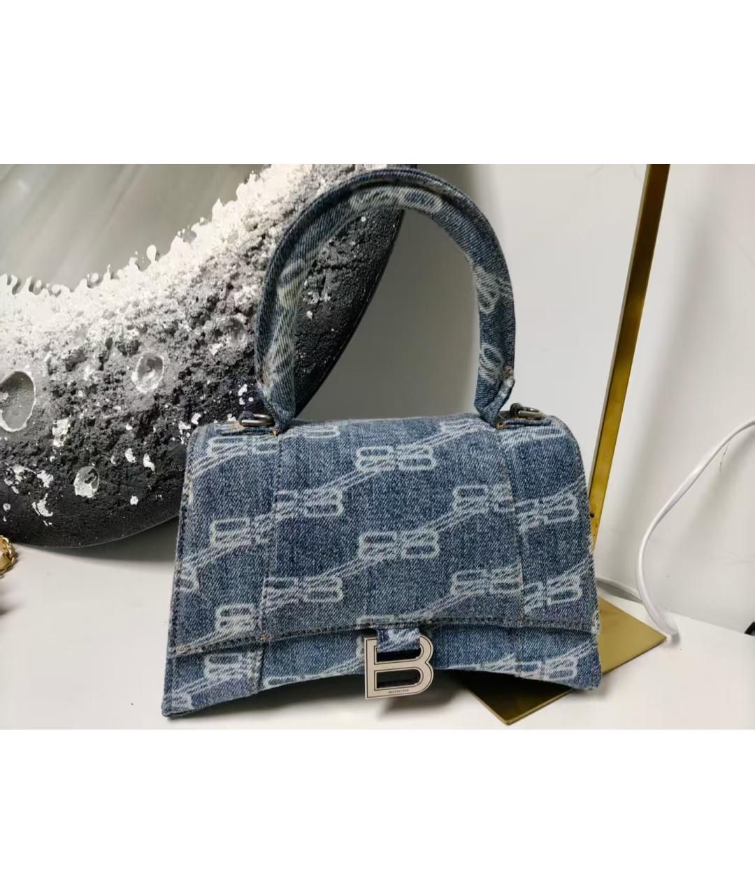 BALENCIAGA Голубая сумка через плечо, фото 2