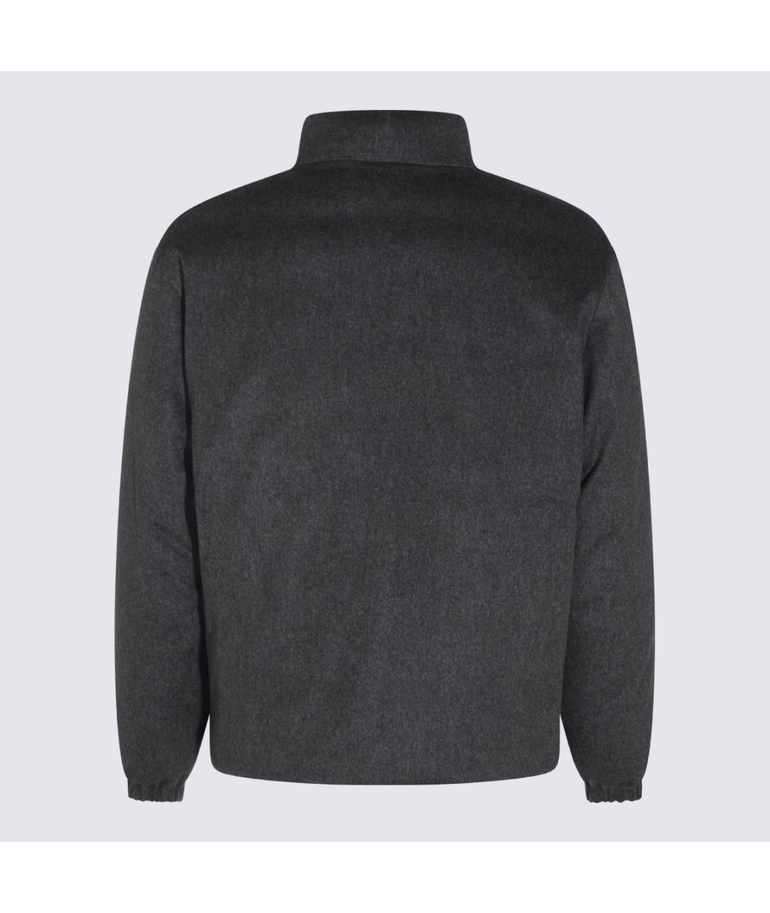 JIL SANDER Антрацитовая шерстяная куртка, фото 2