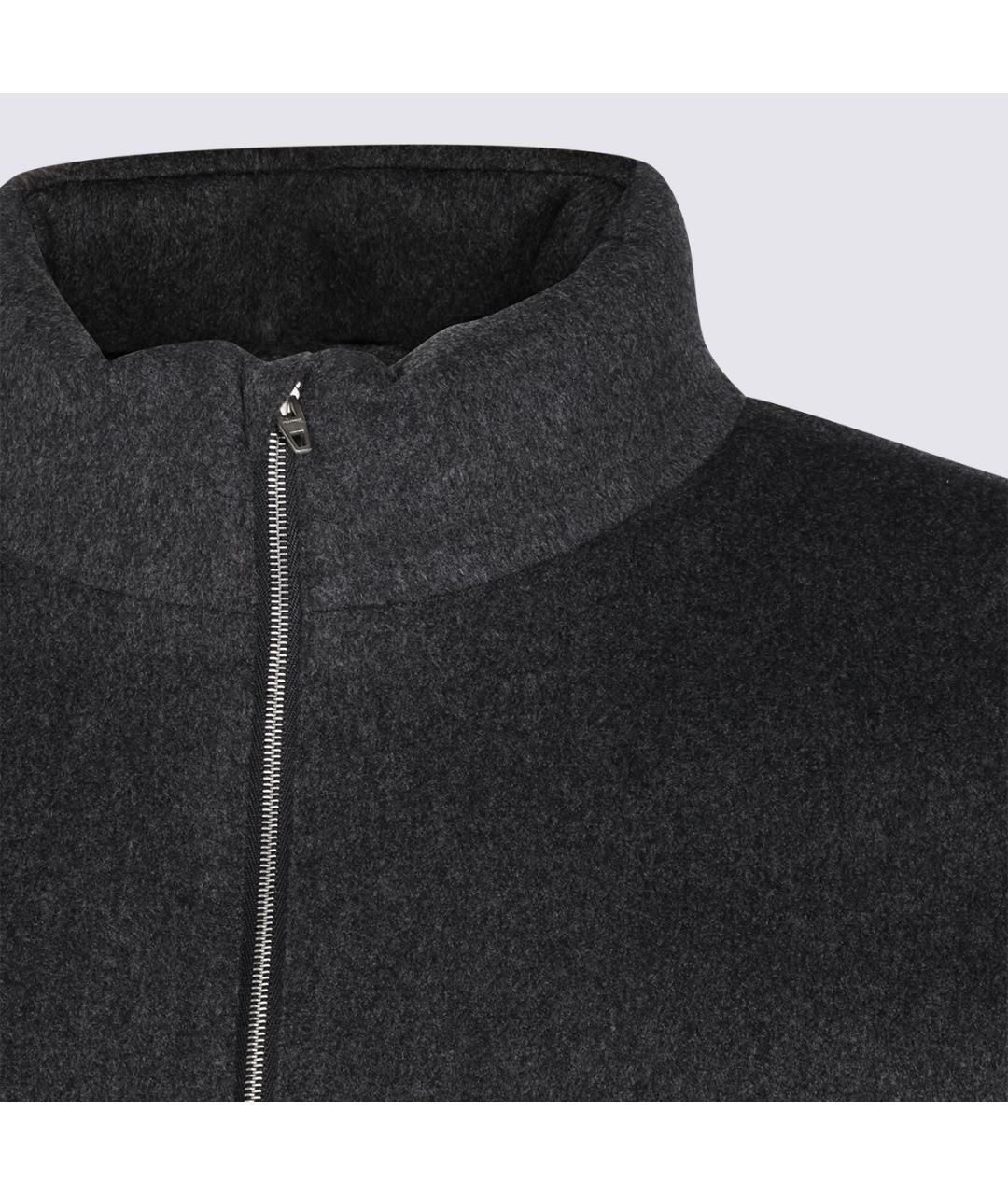 JIL SANDER Антрацитовая шерстяная куртка, фото 4