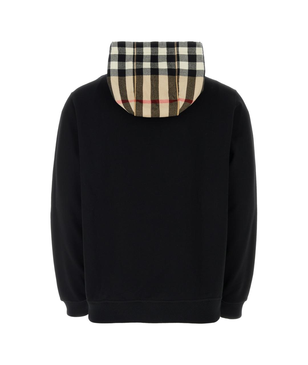 BURBERRY Черная хлопковая куртка, фото 2