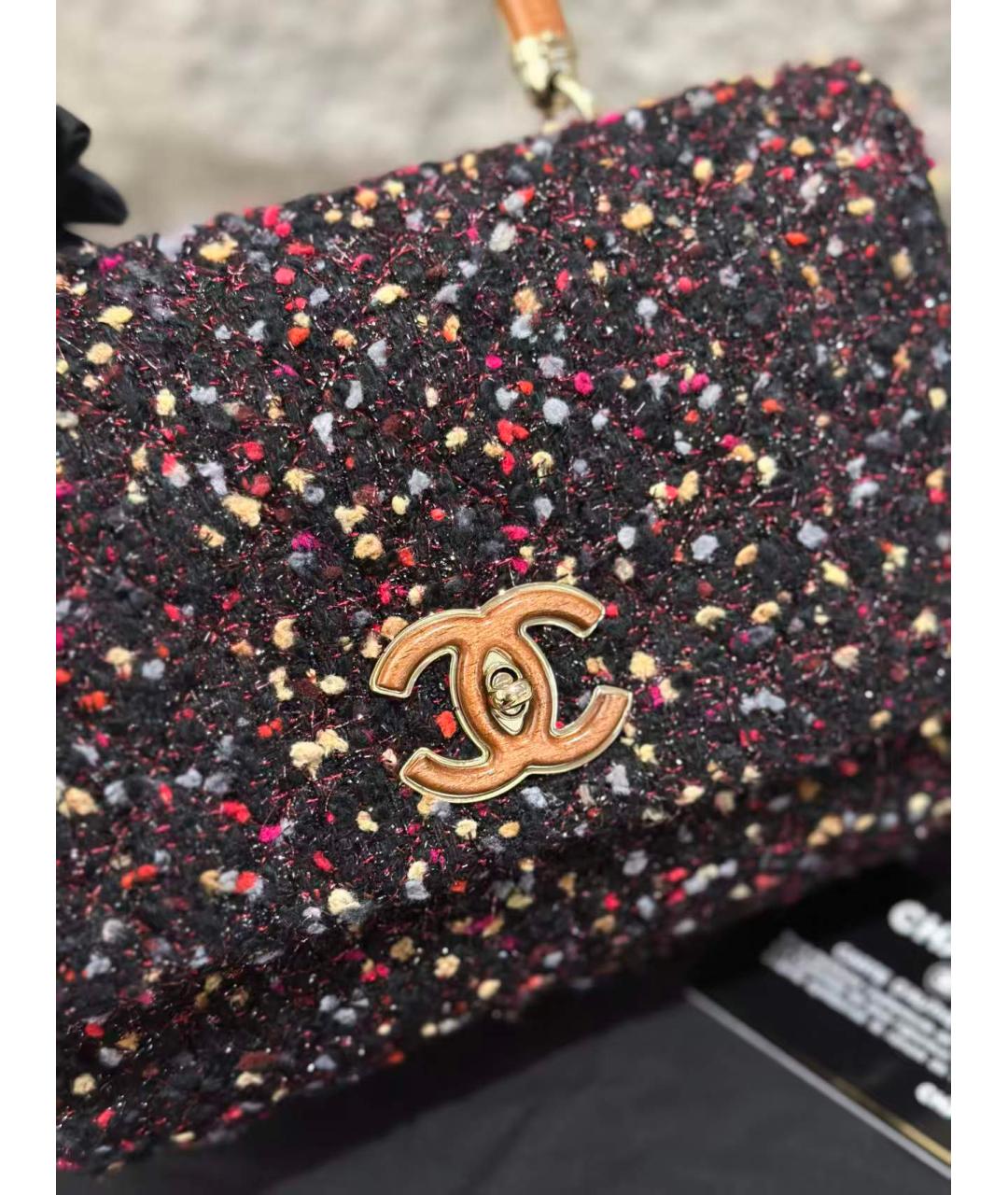 CHANEL Черная сумка через плечо, фото 6
