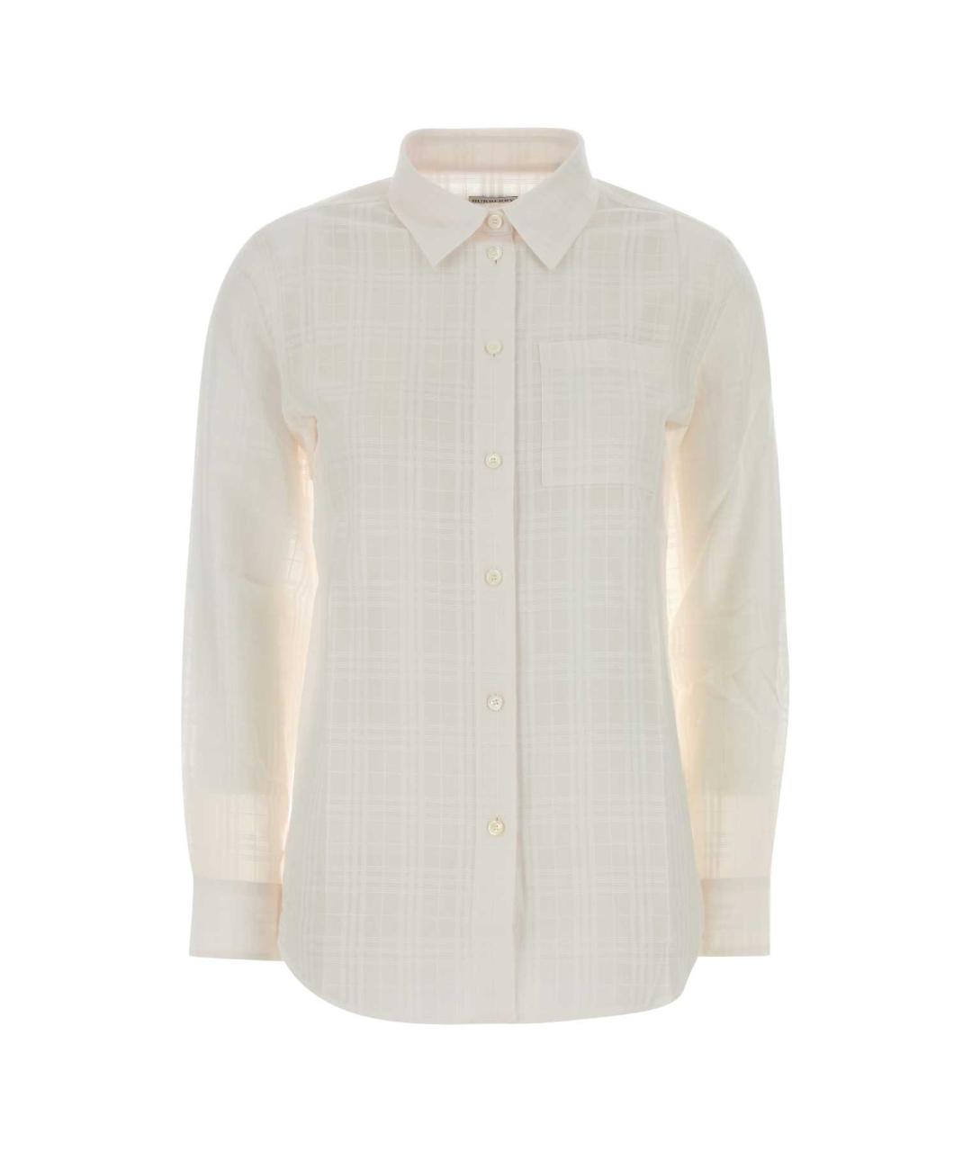 BURBERRY Белая хлопковая рубашка, фото 1