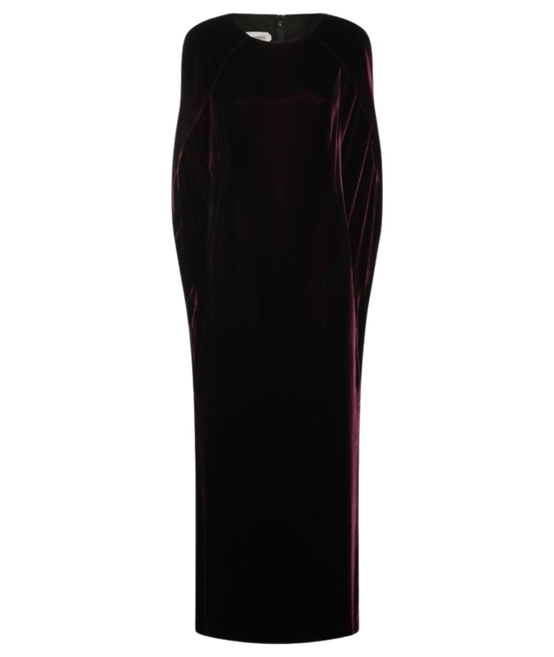 ALBERTA FERRETTI Фиолетовое вискозное коктейльное платье, фото 1
