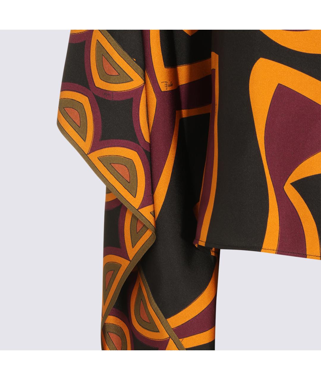 EMILIO PUCCI Мульти шелковая блузы, фото 3