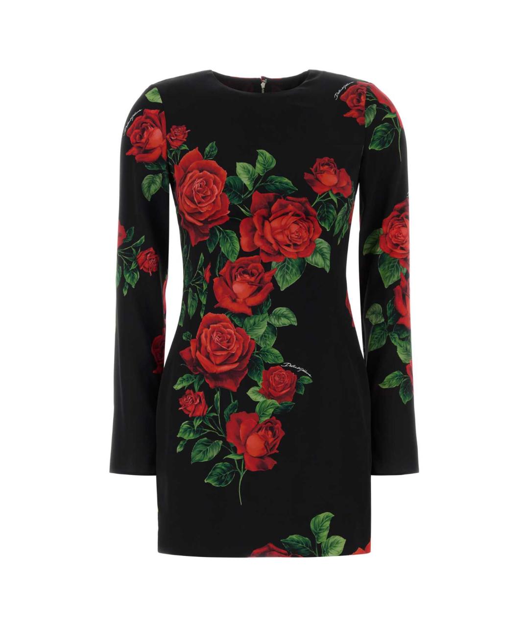 DOLCE&GABBANA Мульти шелковое платье, фото 1