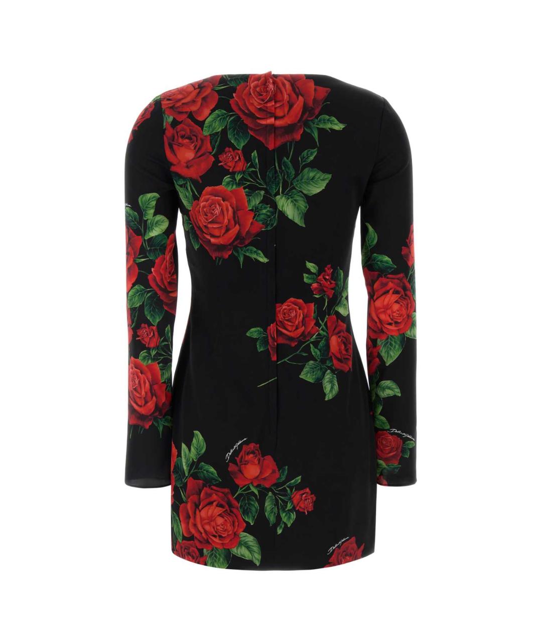 DOLCE&GABBANA Мульти шелковое платье, фото 2
