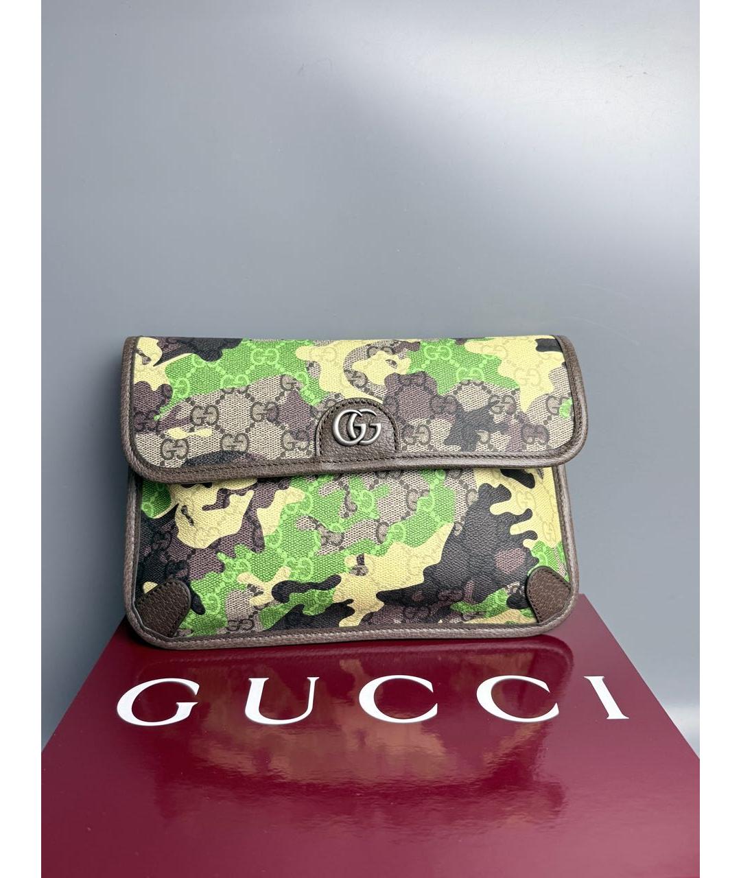 GUCCI Мульти сумка на плечо из канвы, фото 8