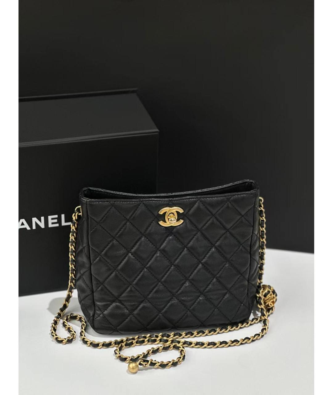 CHANEL Черная сумка через плечо, фото 2