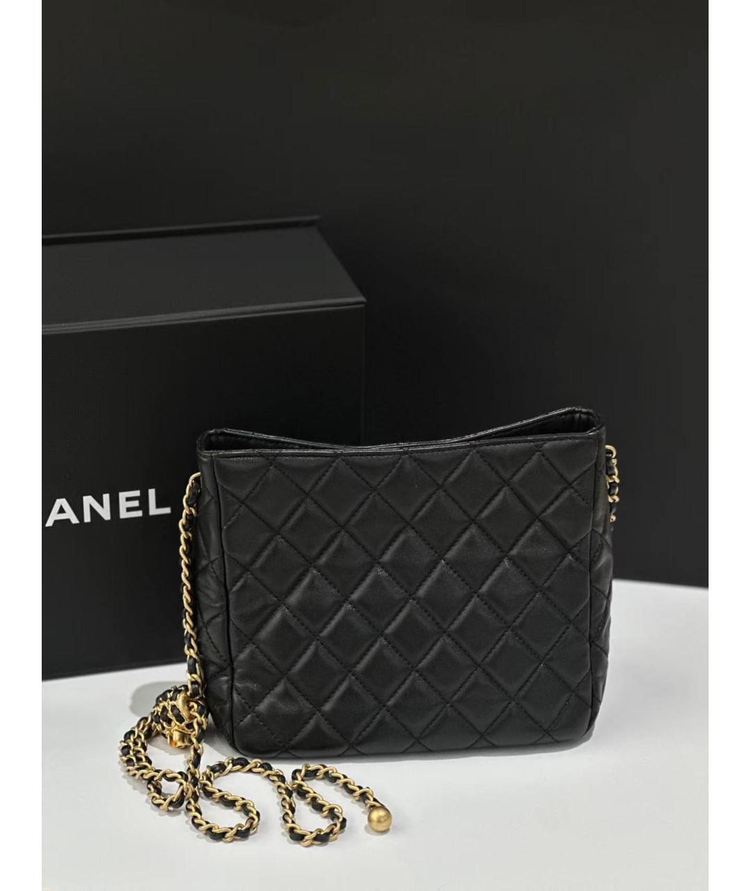 CHANEL Черная сумка через плечо, фото 3