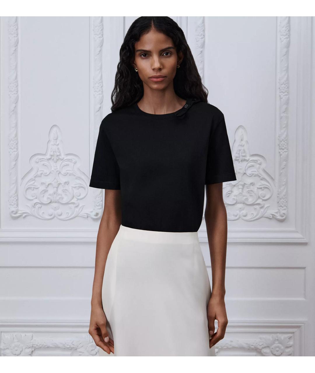 CHRISTIAN DIOR Черная хлопковая футболка, фото 3