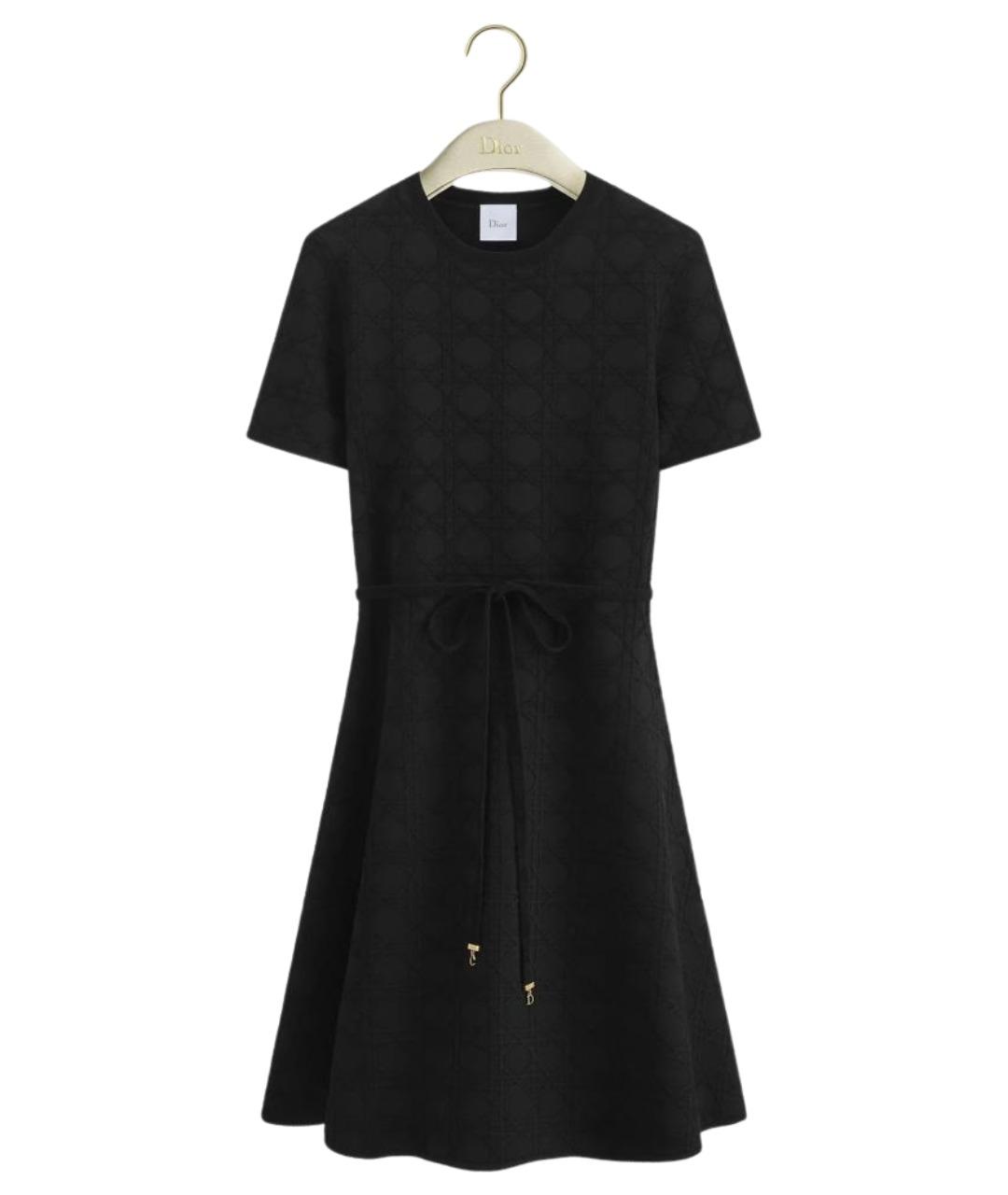 CHRISTIAN DIOR Черное вискозное повседневное платье, фото 1