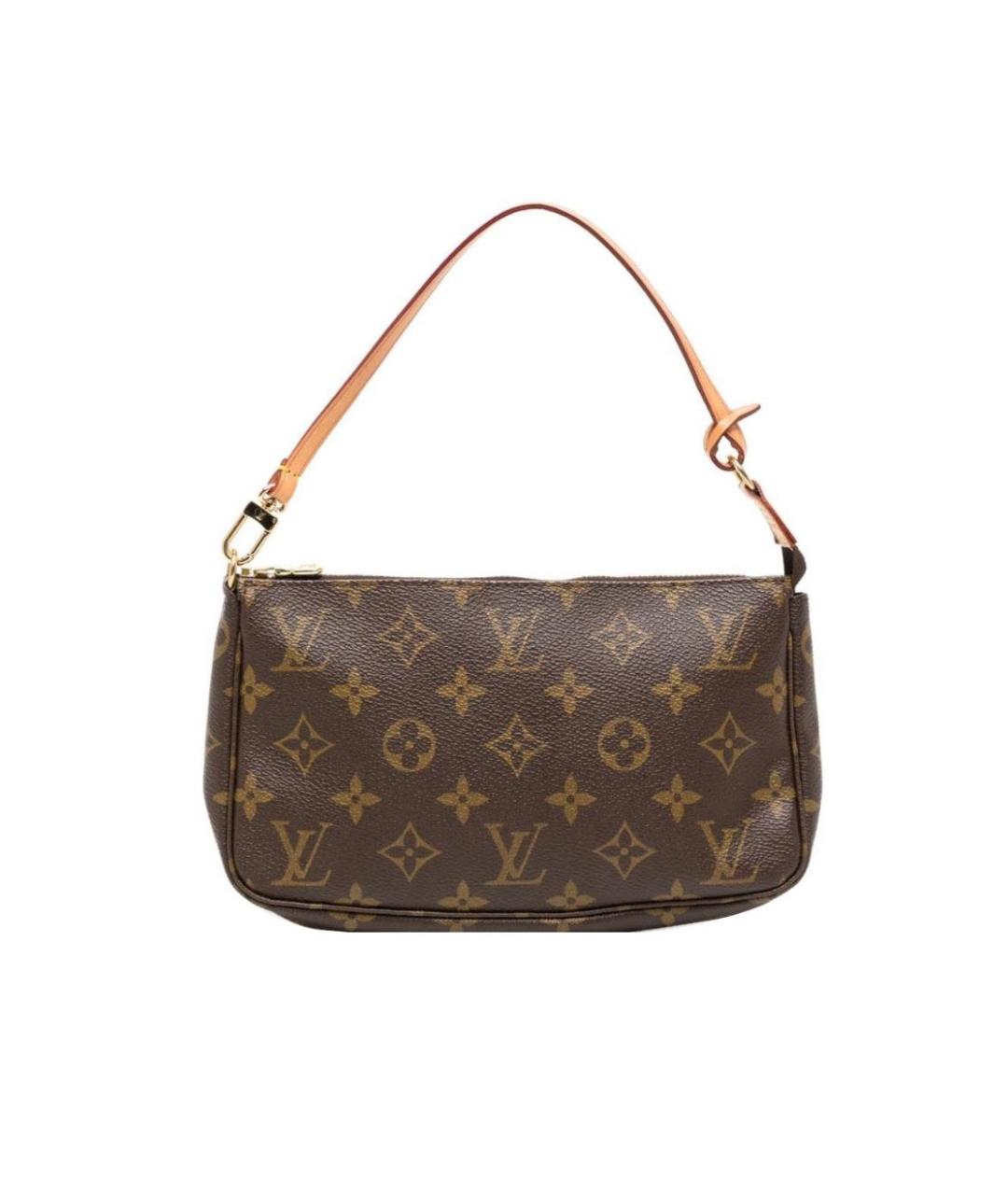 LOUIS VUITTON Коричневая сумка с короткими ручками из канвы, фото 1
