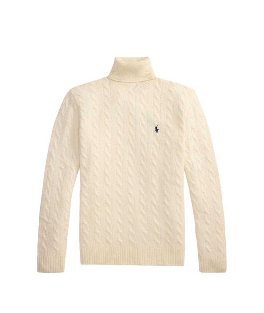 POLO RALPH LAUREN Бежевая шерстяная водолазка, фото 1