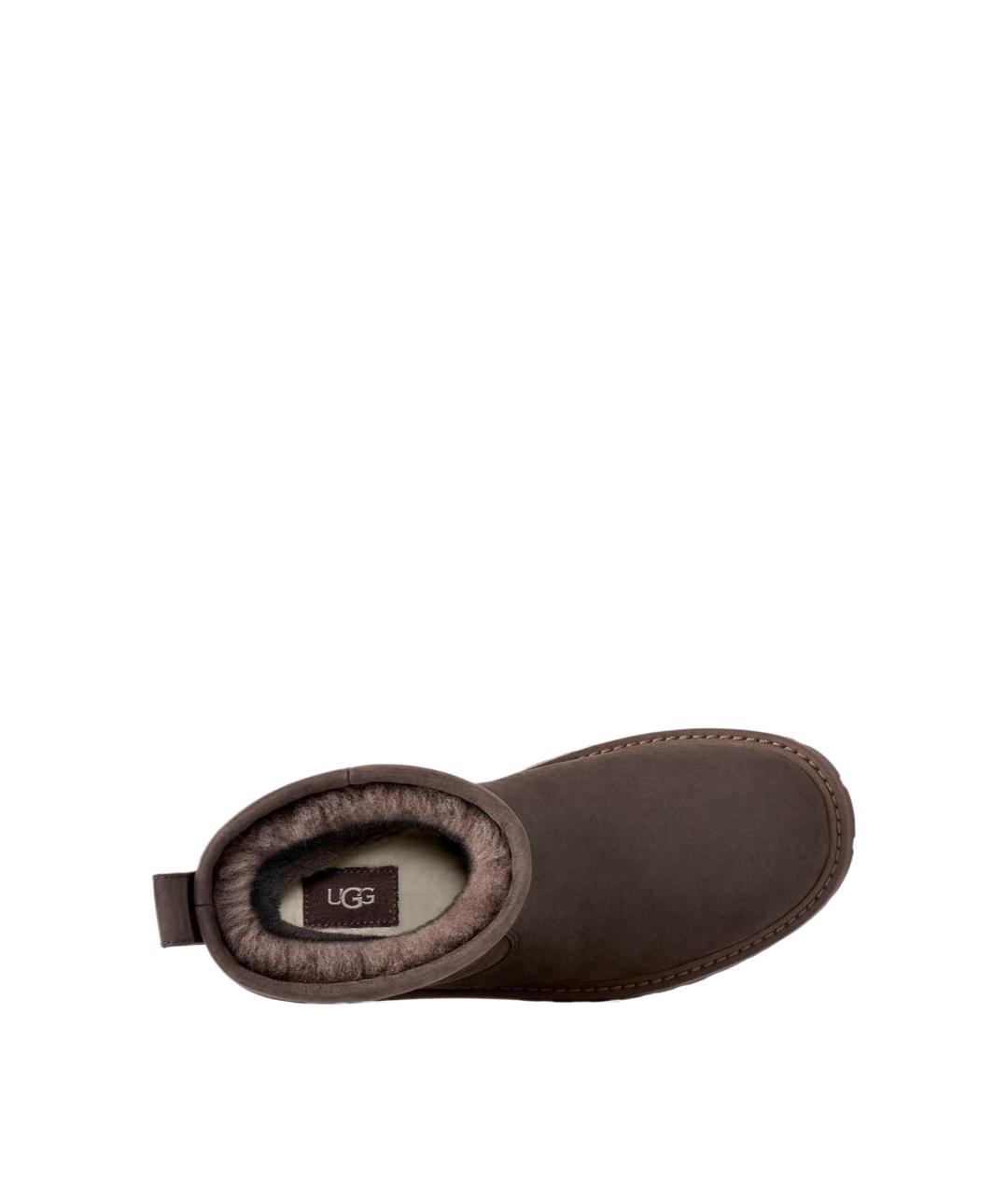UGG Коричневые кожаные высокие ботинки, фото 3