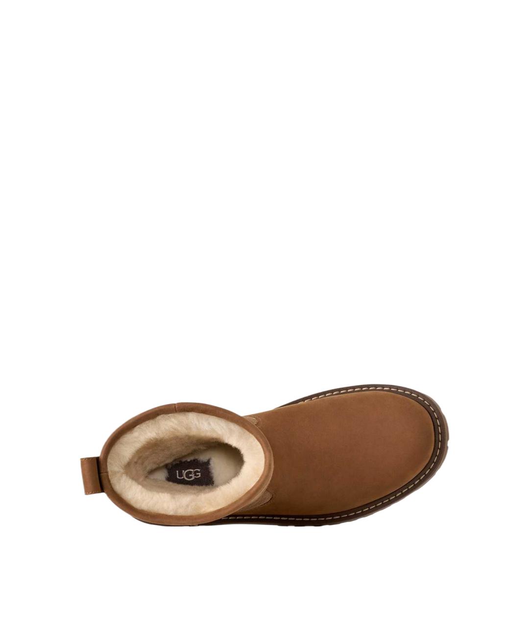 UGG Коричневые кожаные высокие ботинки, фото 3