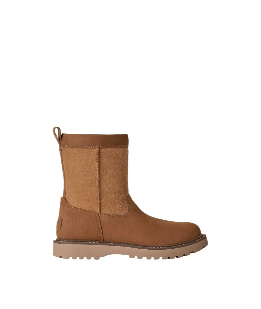 UGG Коричневые кожаные высокие ботинки, фото 2