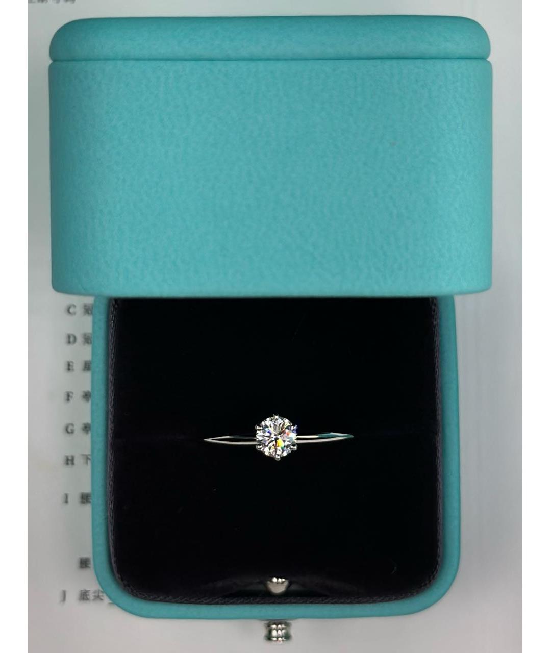 TIFFANY&CO Серебряное платиновое кольцо, фото 3