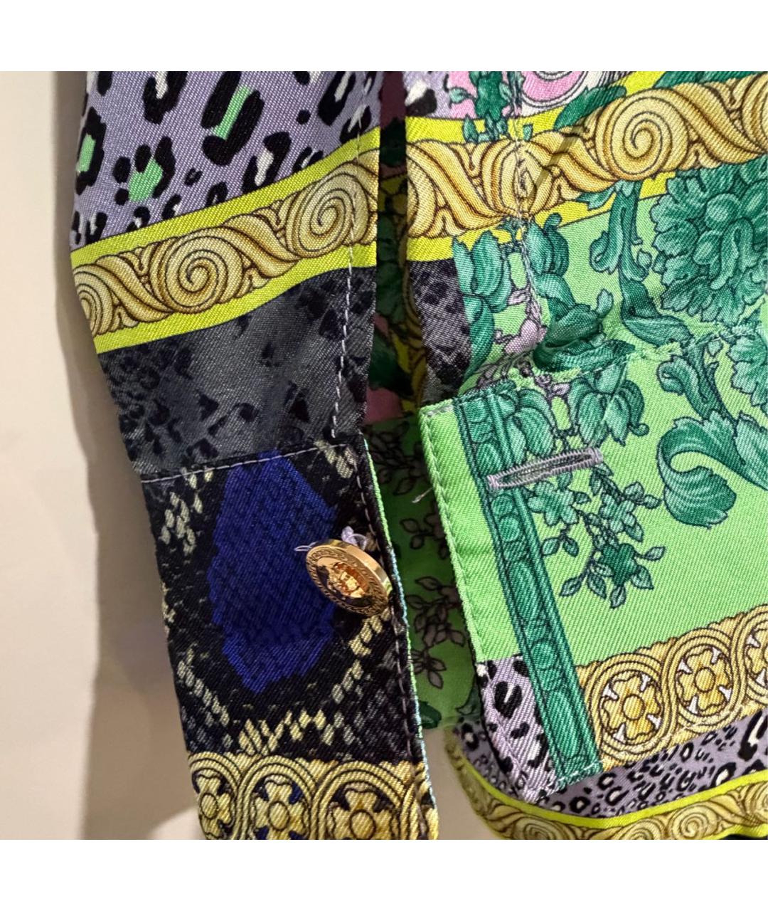 VERSACE Мульти шелковая рубашка, фото 4