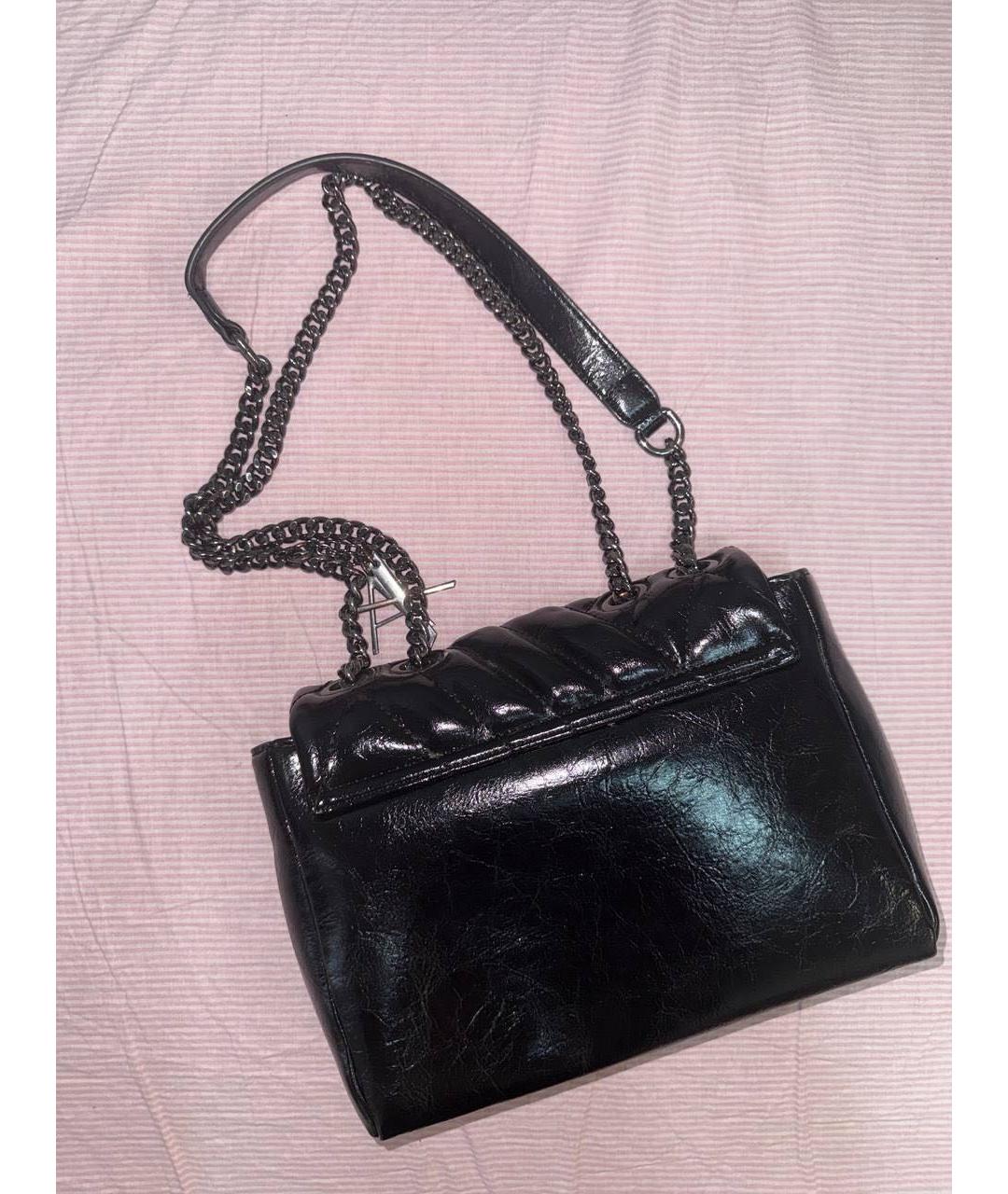 ARMANI EXCHANGE Черная сумка через плечо из искусственной кожи, фото 2