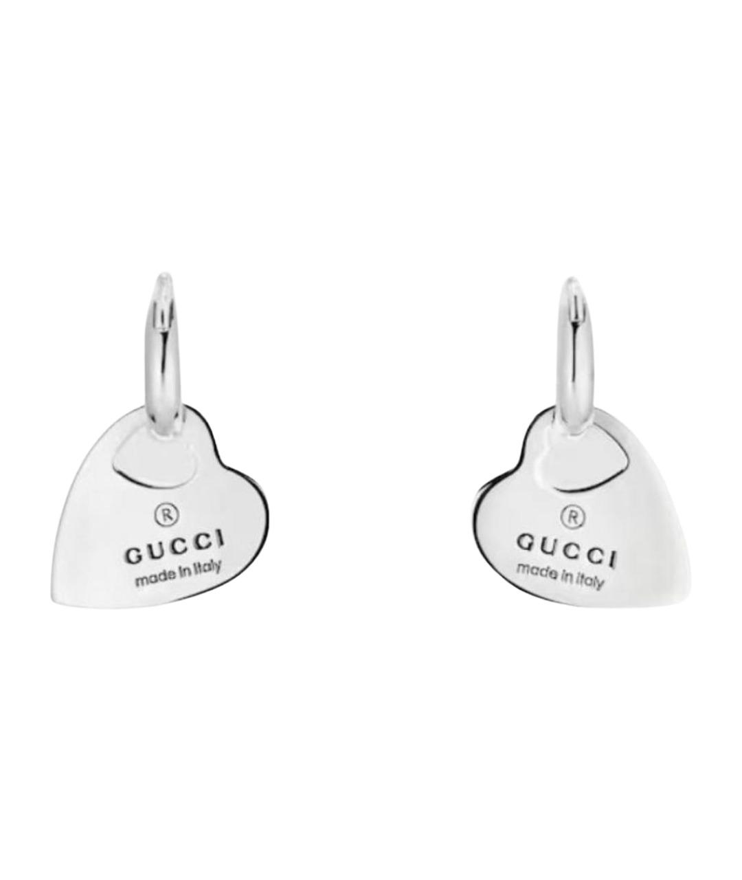 GUCCI Серебряные серебряные серьги, фото 1