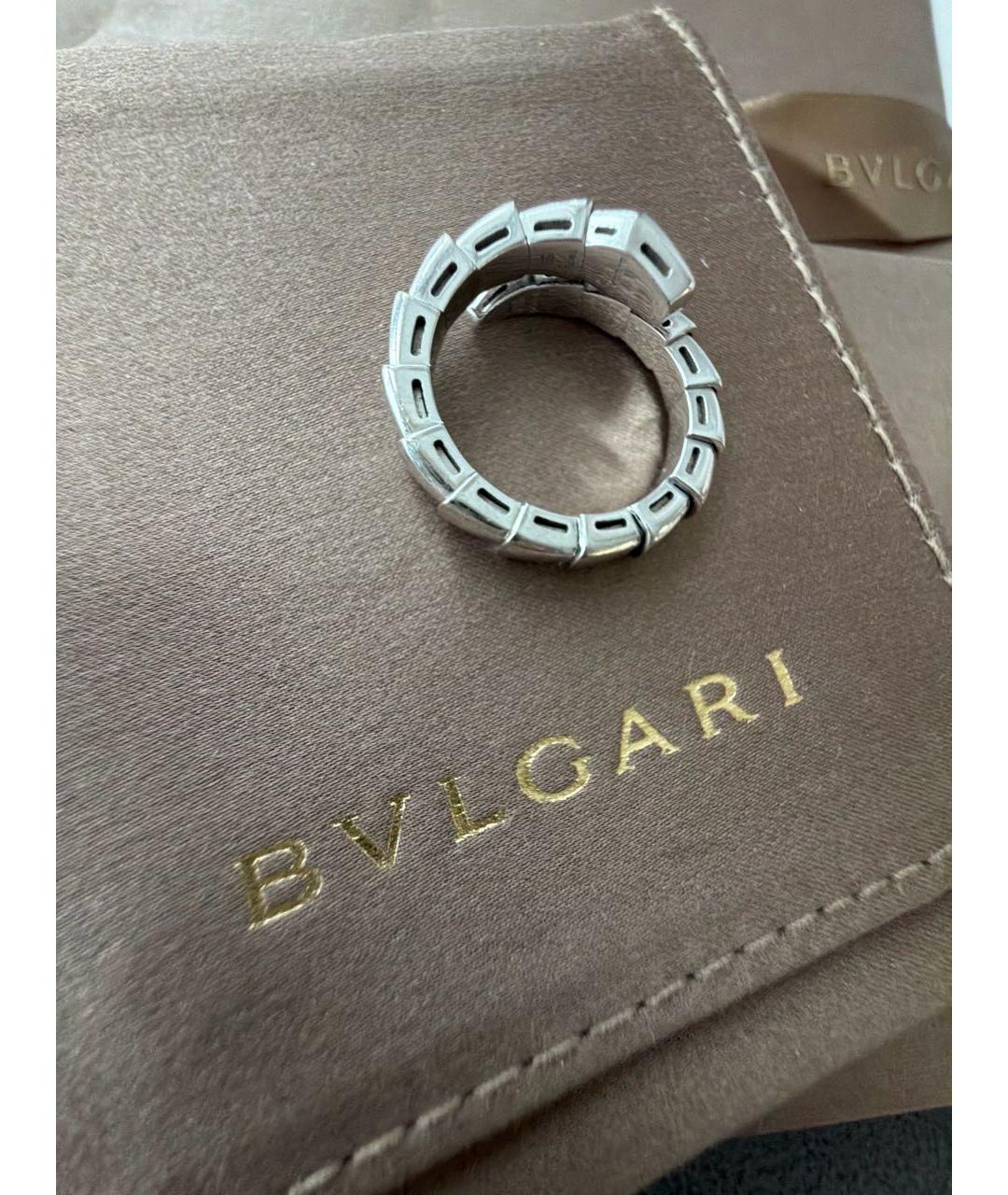 BVLGARI Серебряное кольцо из белого золота, фото 4