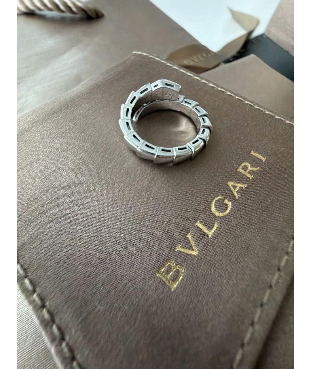 BVLGARI Серебряное кольцо из белого золота, фото 3