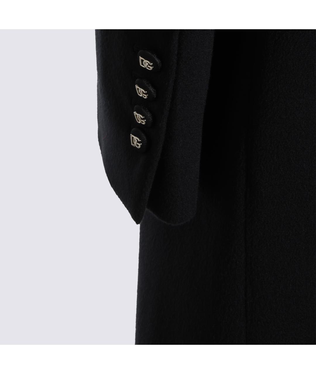 DOLCE&GABBANA Черное шерстяное пальто, фото 9