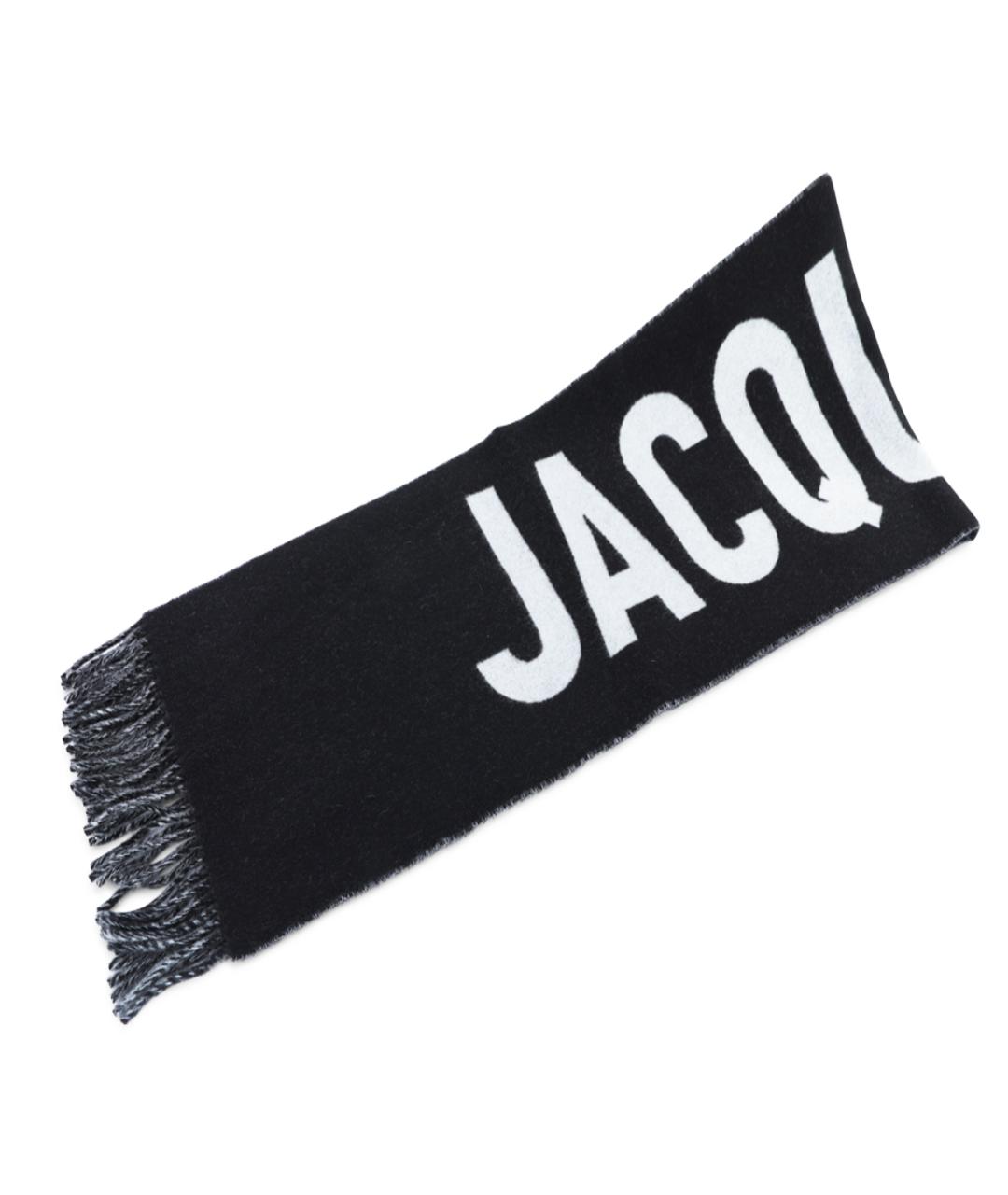 JACQUEMUS Черный шерстяной шарф, фото 1
