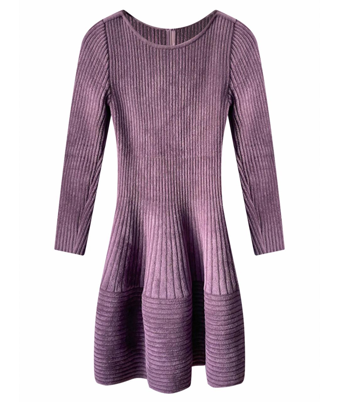 ANTONINO VALENTI Фиолетовое велюровое повседневное платье, фото 1