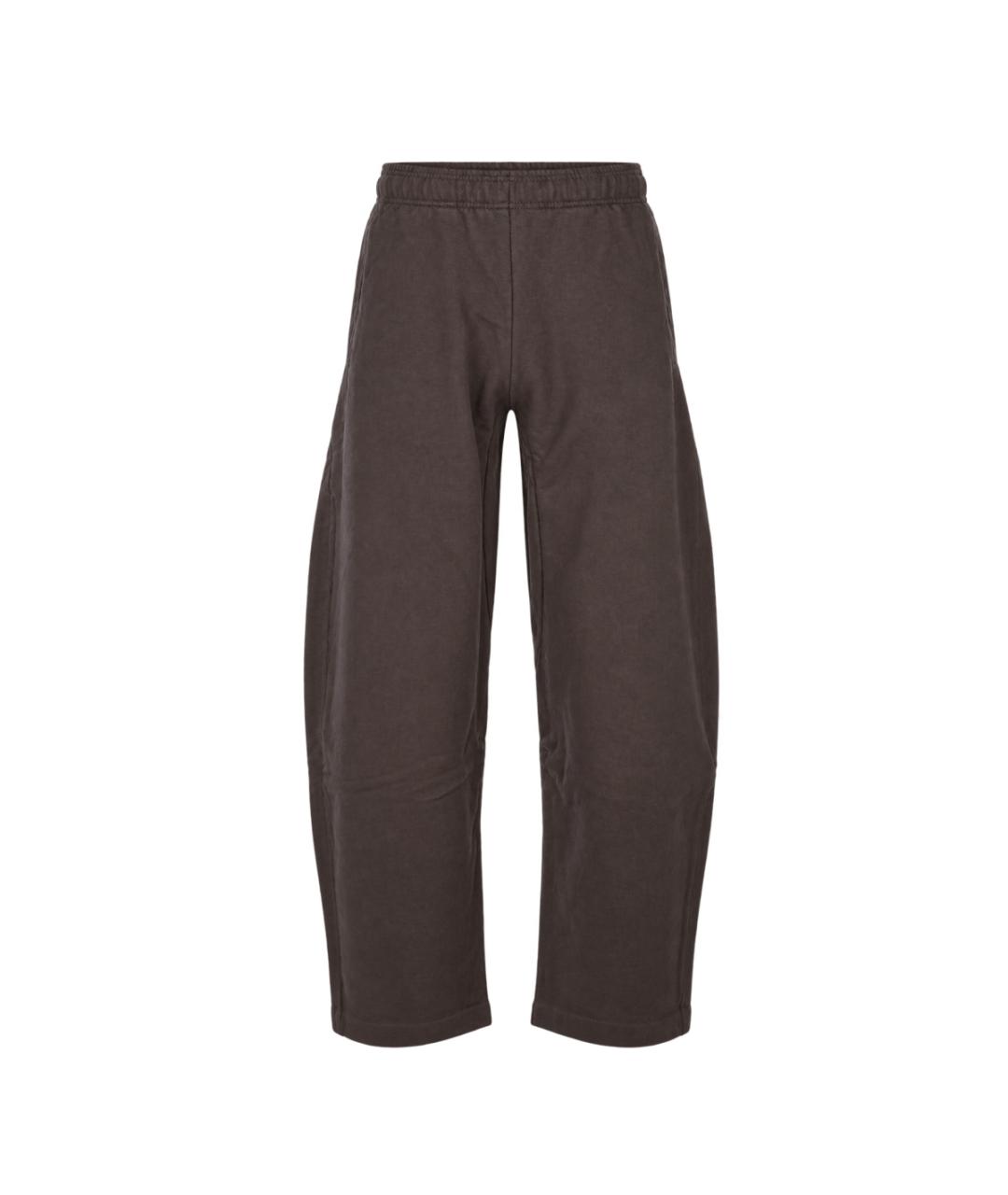 JACQUEMUS Коричневые хлопковые повседневные брюки, фото 1