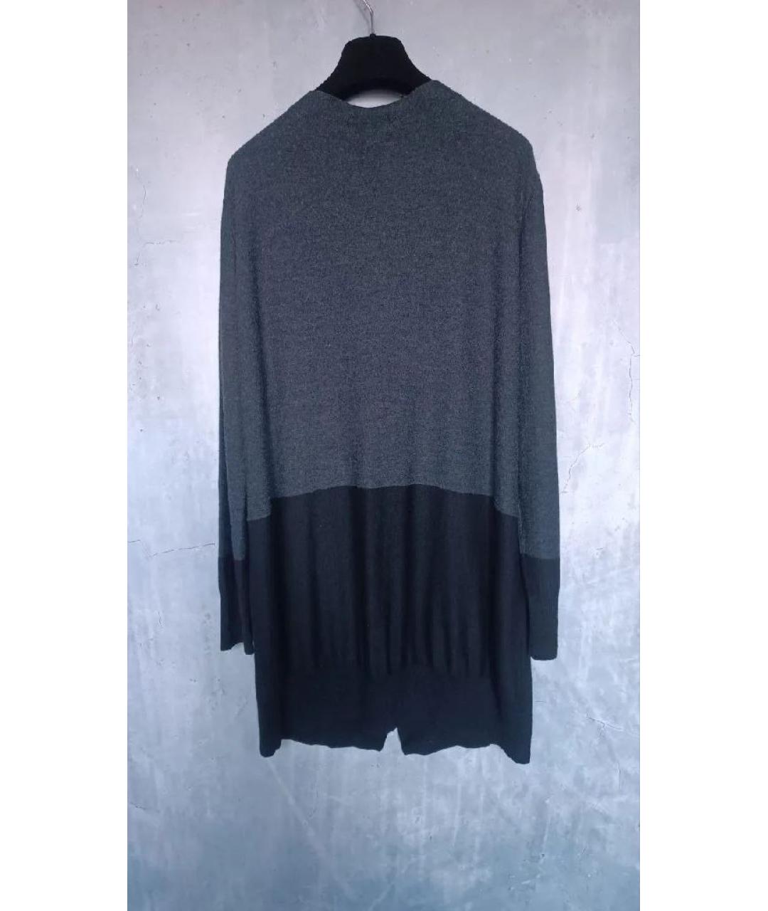 SONIA RYKIEL Антрацитовый шерстяной кардиган, фото 2