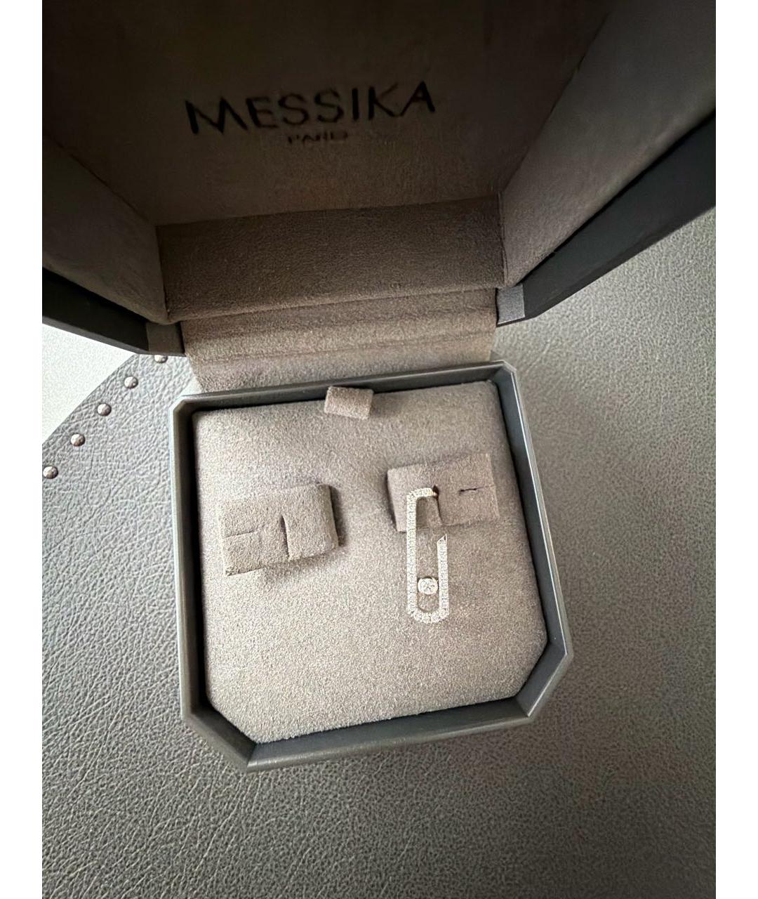 MESSIKA Серебряные серьги из белого золота, фото 2