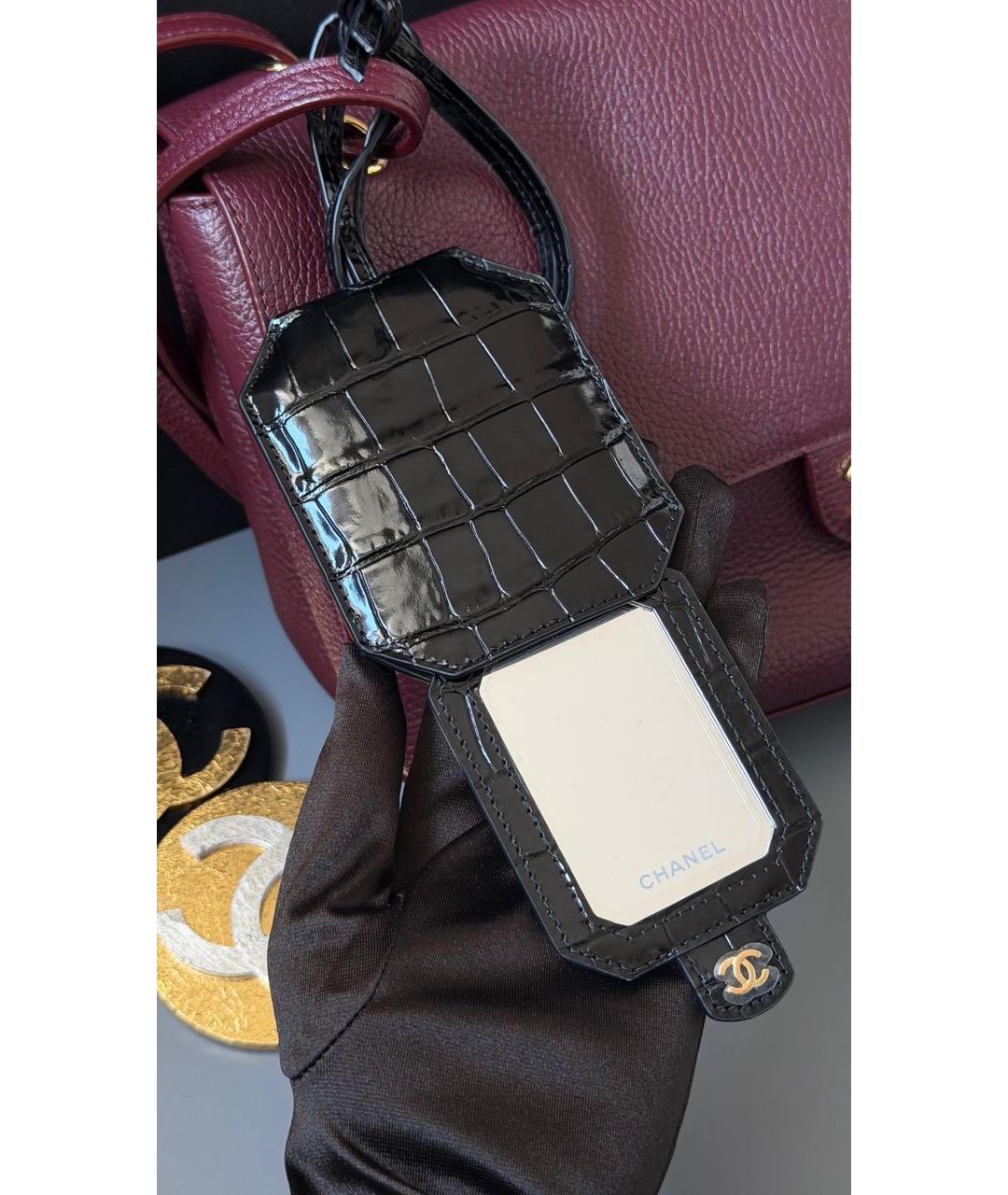CHANEL Черный брелок, фото 3