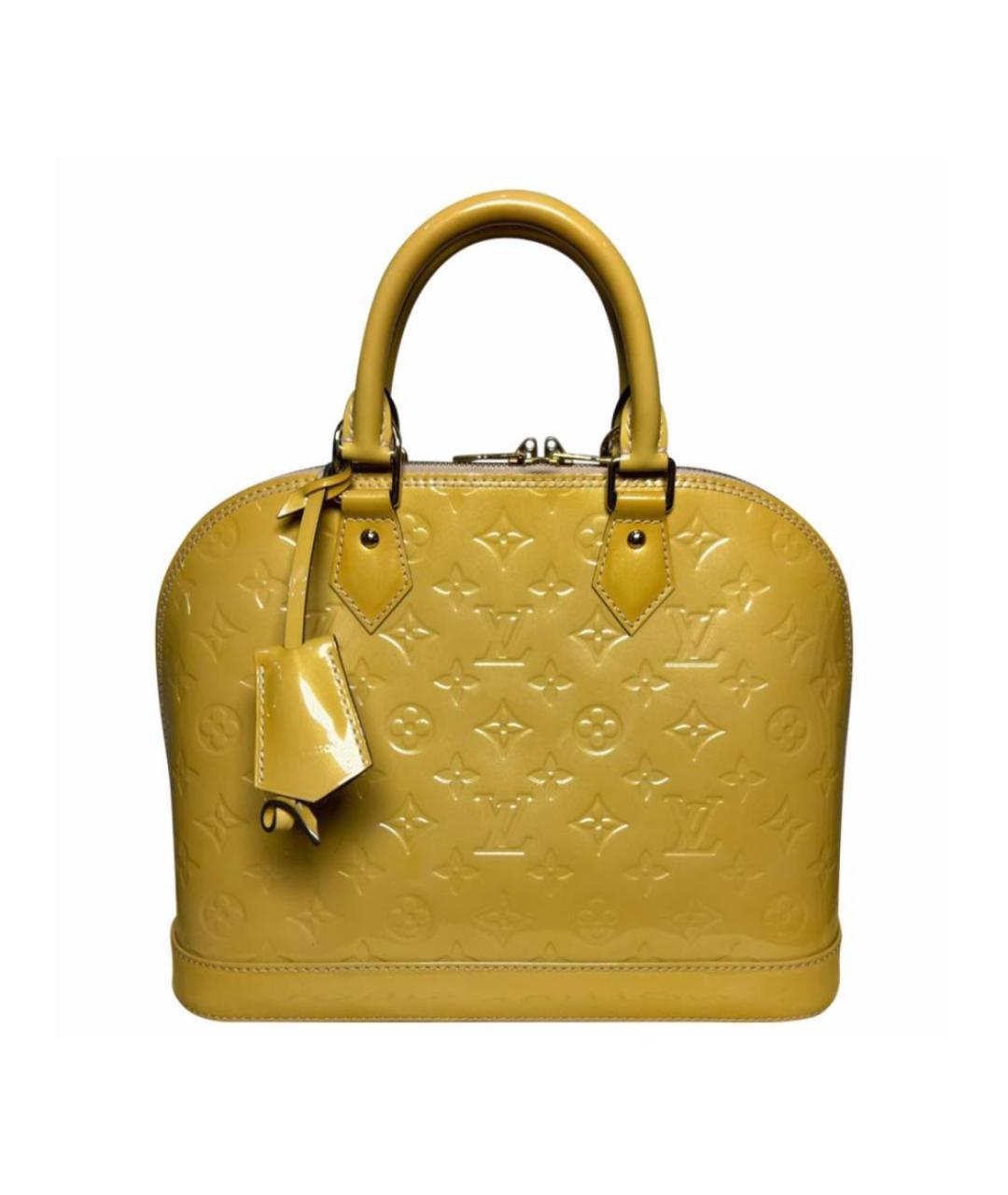 LOUIS VUITTON Бежевая кожаная сумка с короткими ручками, фото 1