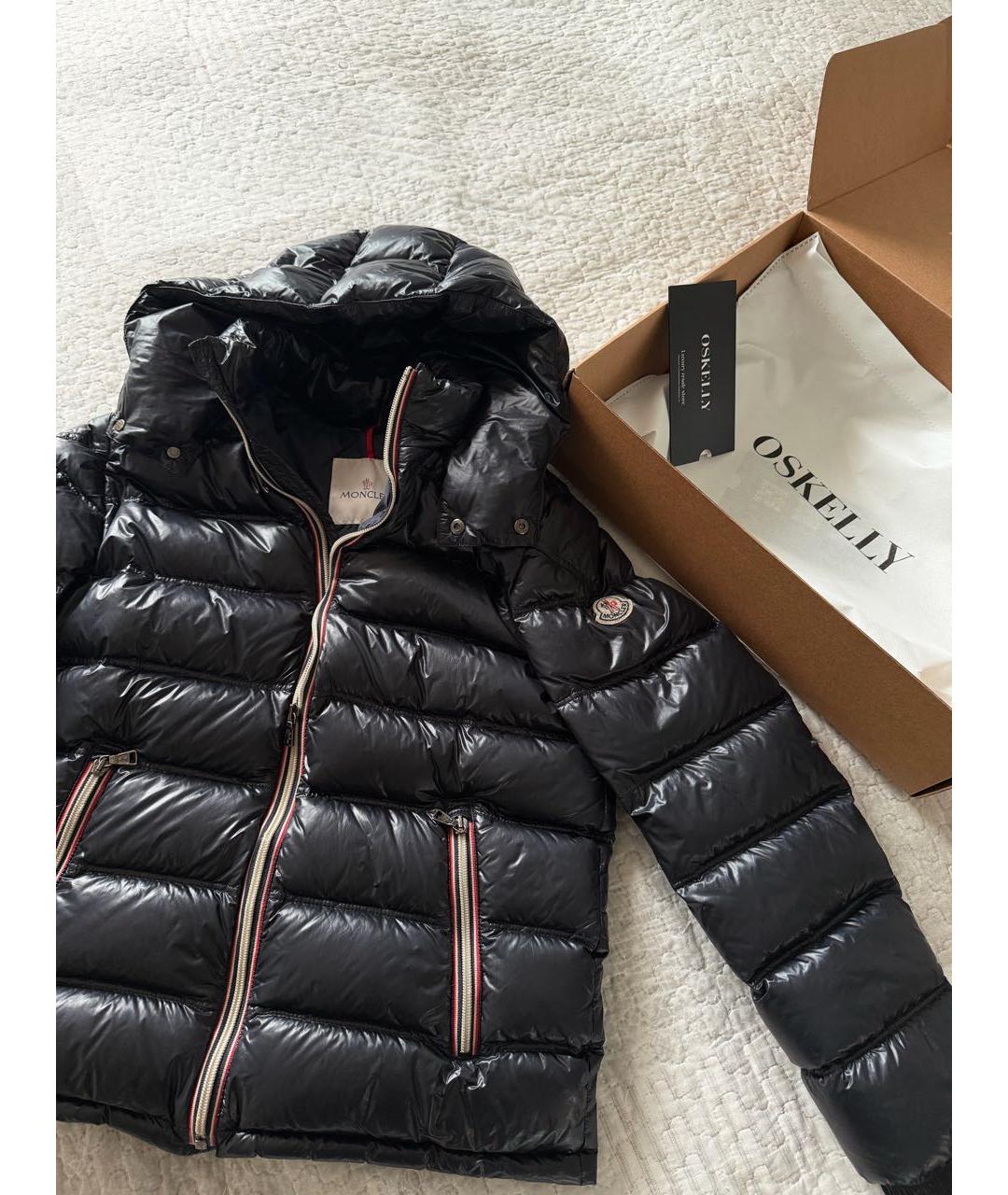MONCLER Черный нейлоновый пуховик, фото 6