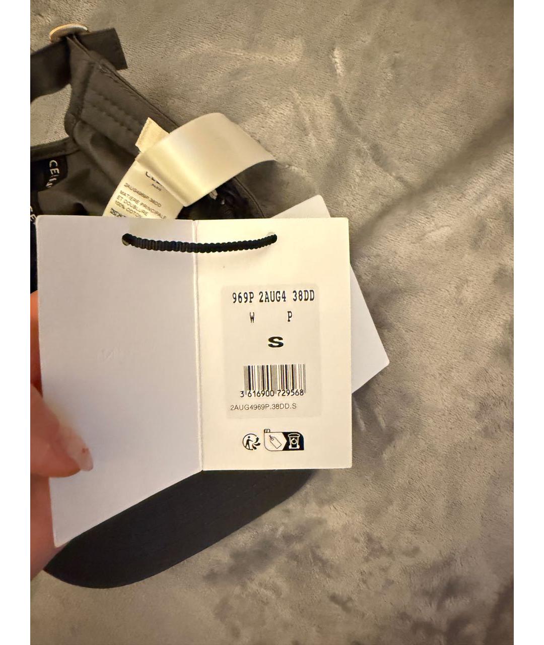 CELINE Серая хлопковая кепка, фото 6