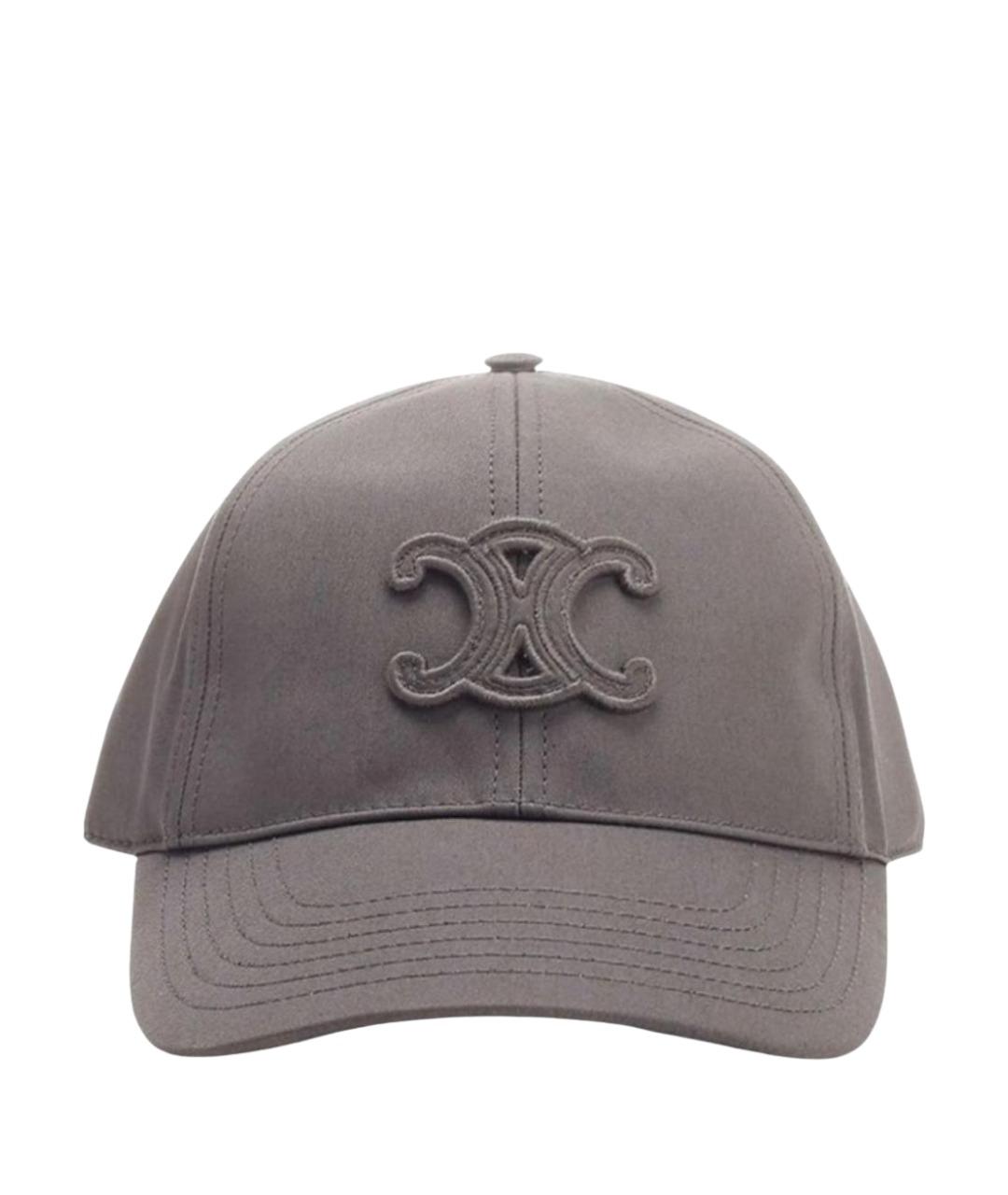 CELINE Серая хлопковая кепка, фото 1