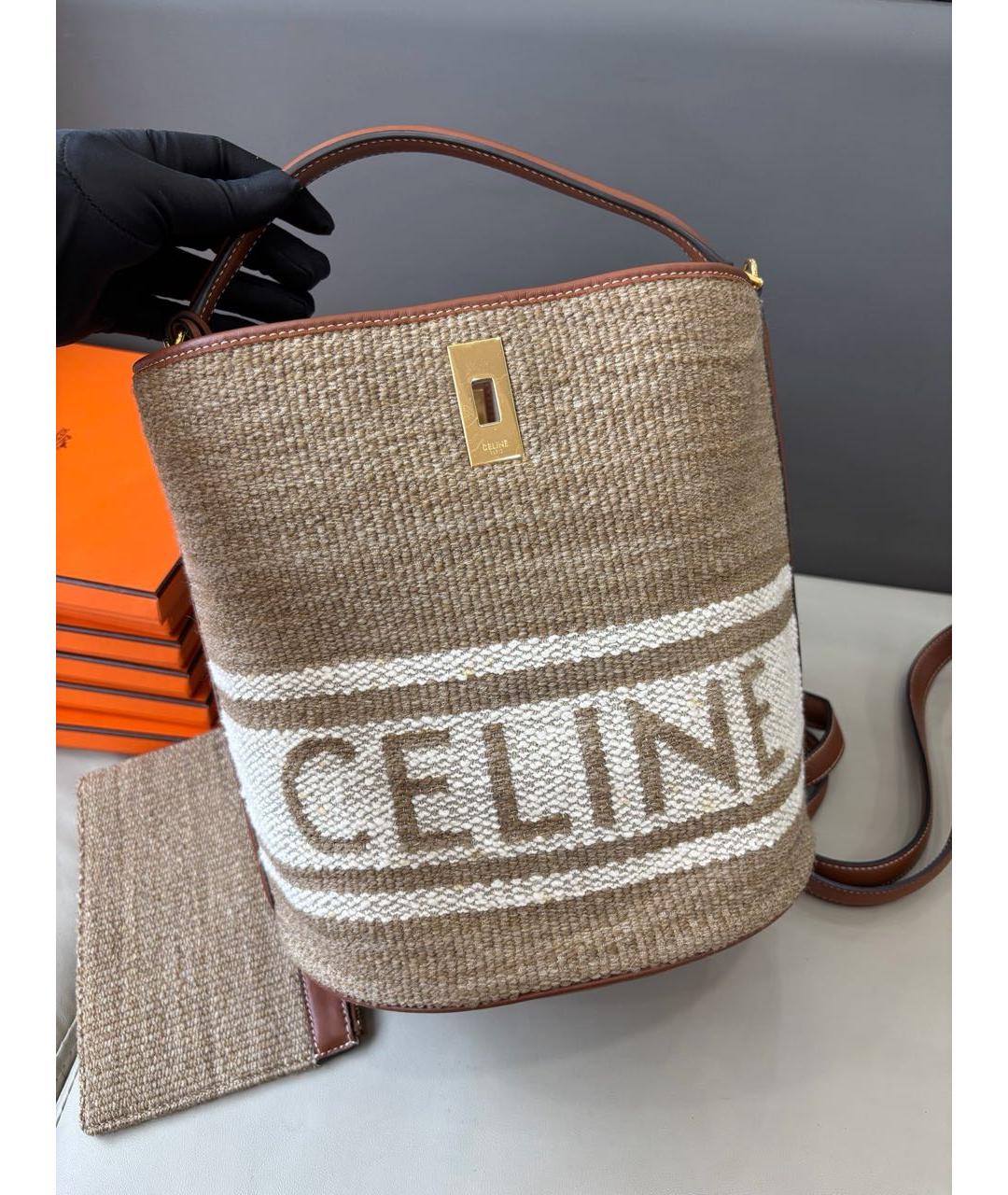 CELINE Коричневая сумка тоут, фото 2