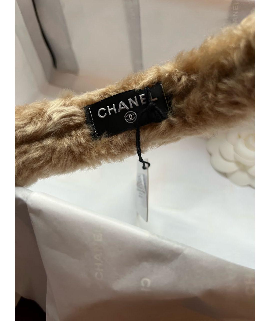CHANEL Бежевые наушники, фото 3