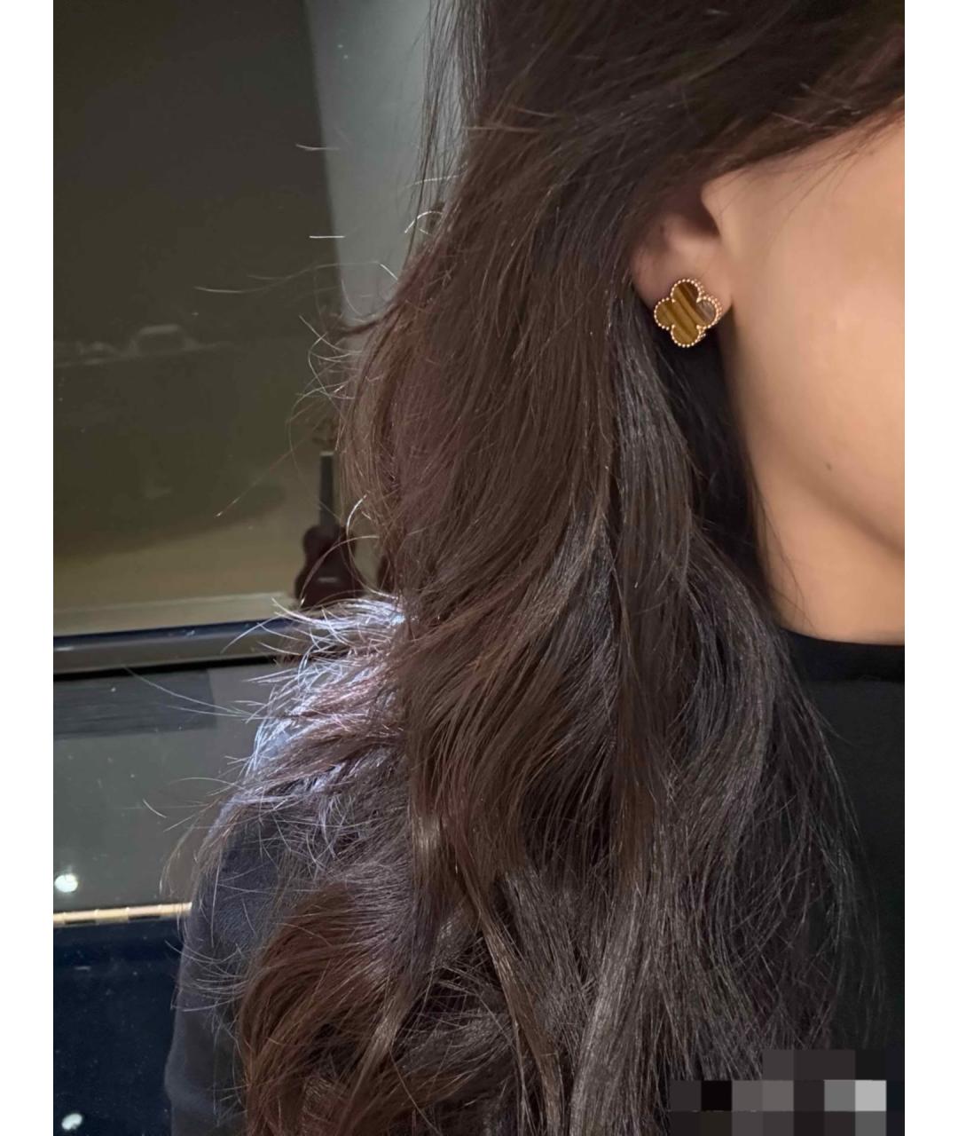 VAN CLEEF & ARPELS Золотые серьги из розового золота, фото 7