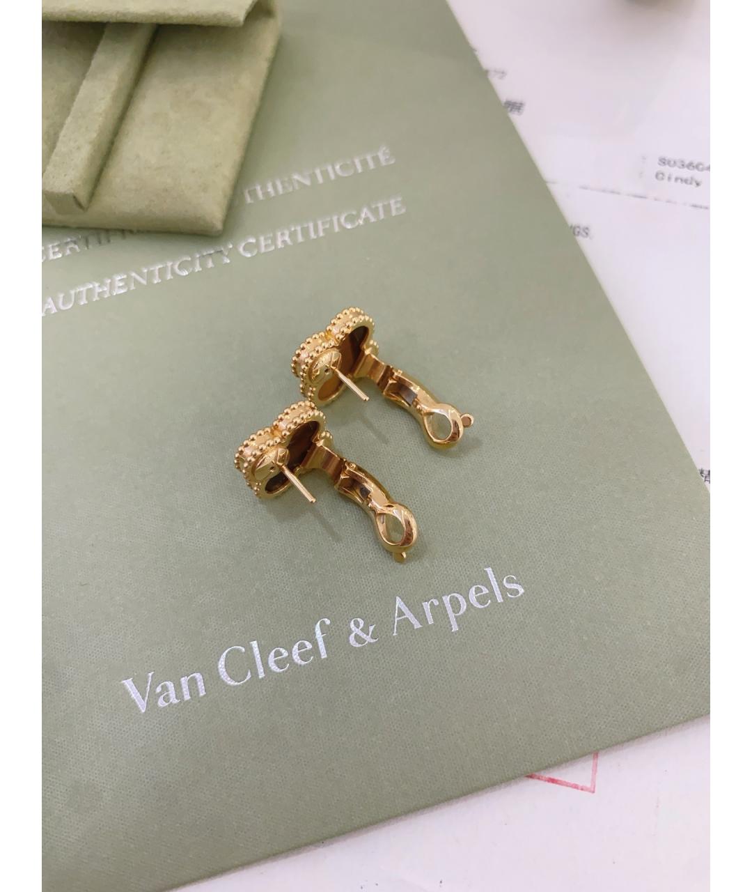 VAN CLEEF & ARPELS Золотые серьги из розового золота, фото 5