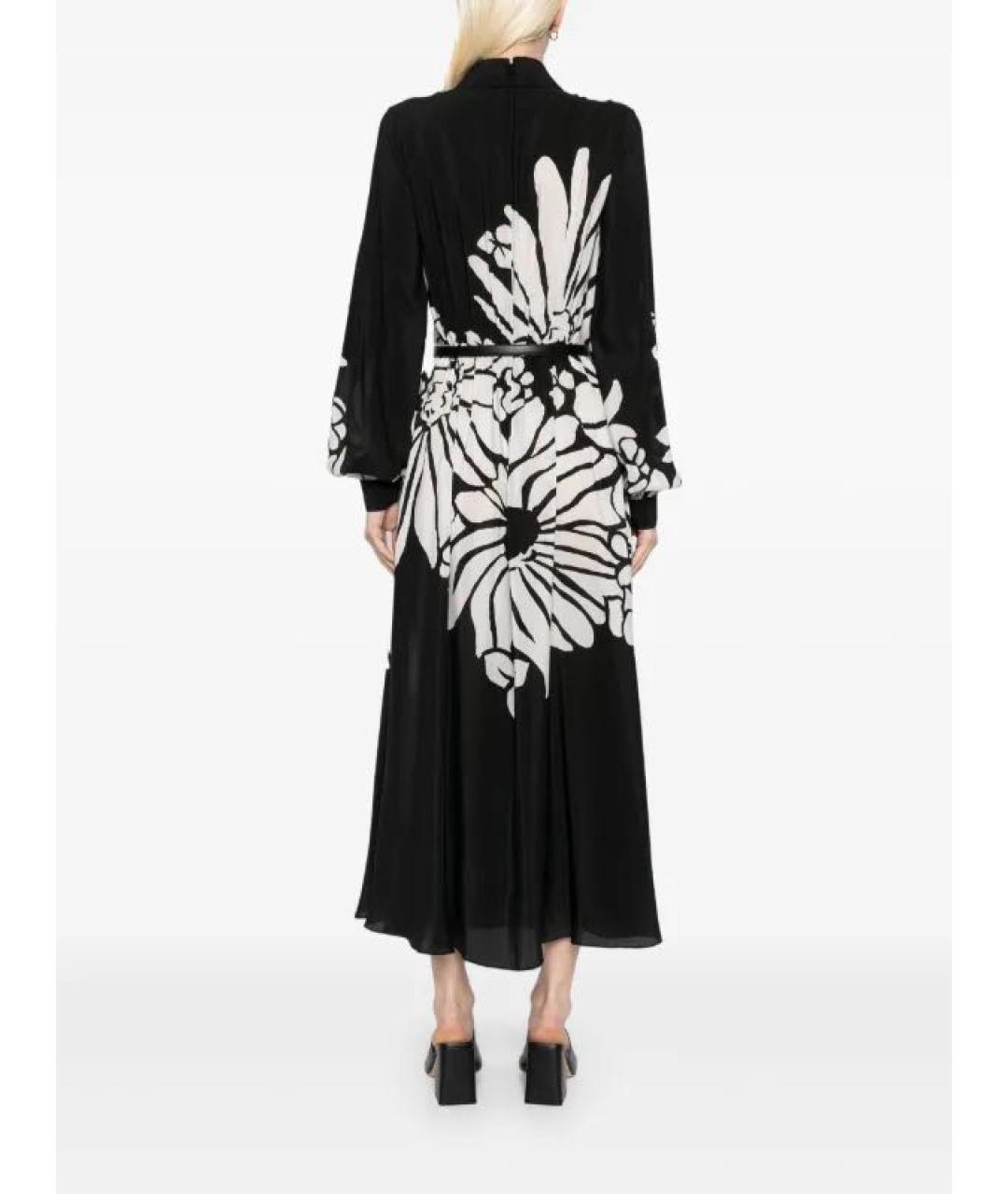 ELIE SAAB Черное шелковое повседневное платье, фото 2