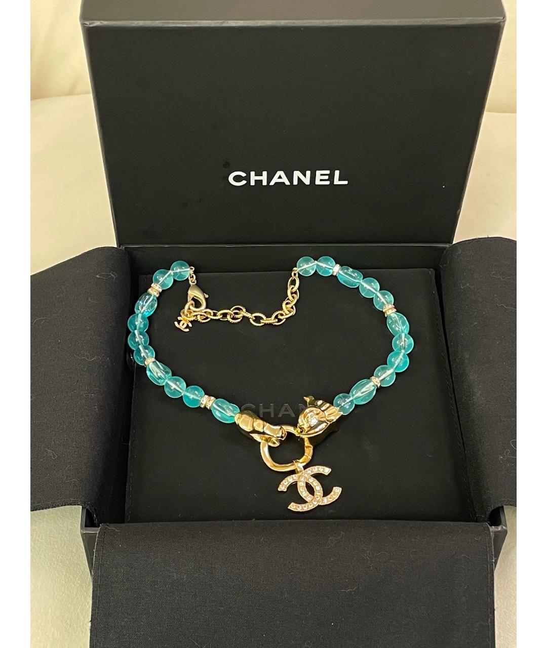 CHANEL Бирюзовое колье, фото 5
